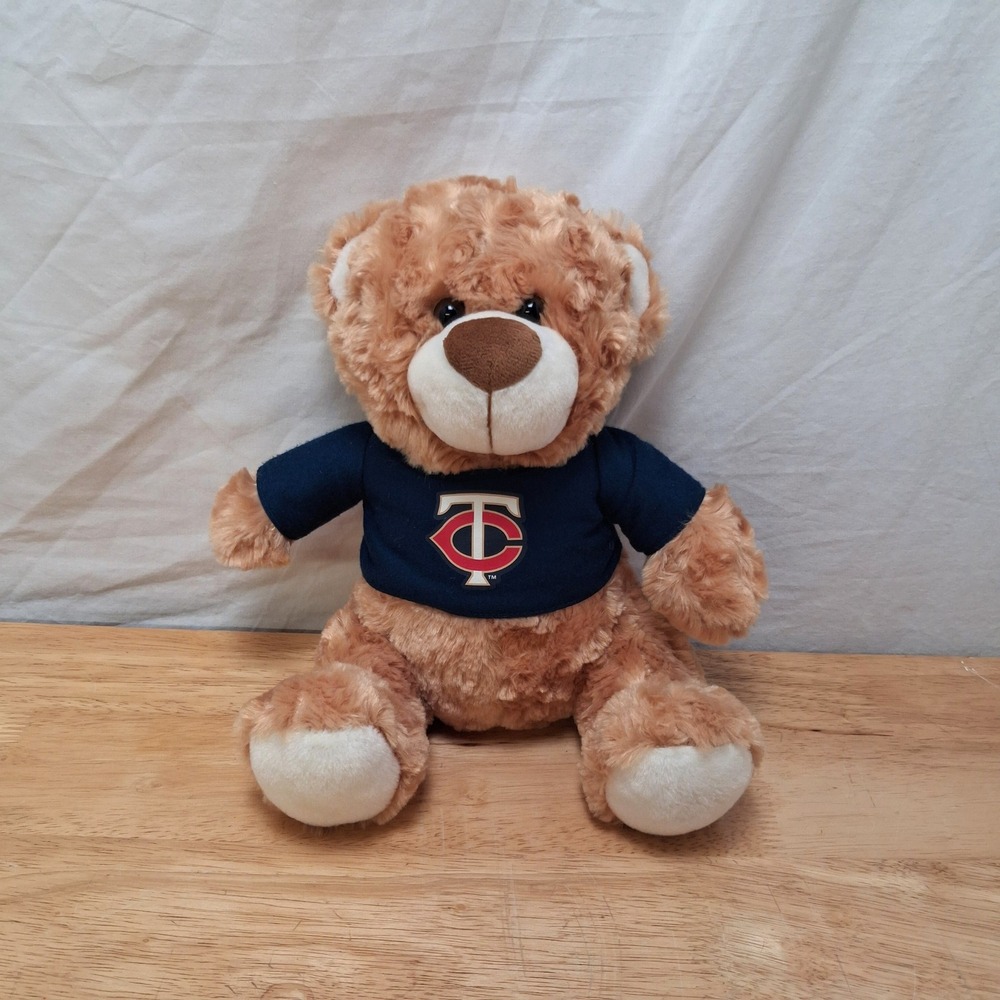 Mascot Factory Plush Bear Unisex 10" Brown Minnesota Twins Baseball Fan Gear